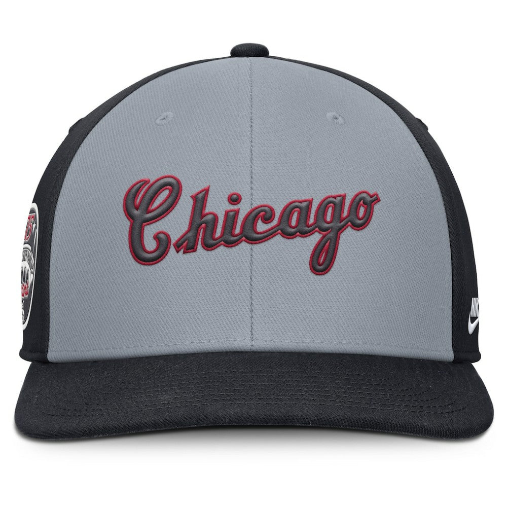 Chicago White Sox Pro Performance Snapback Hat Gray/Navy