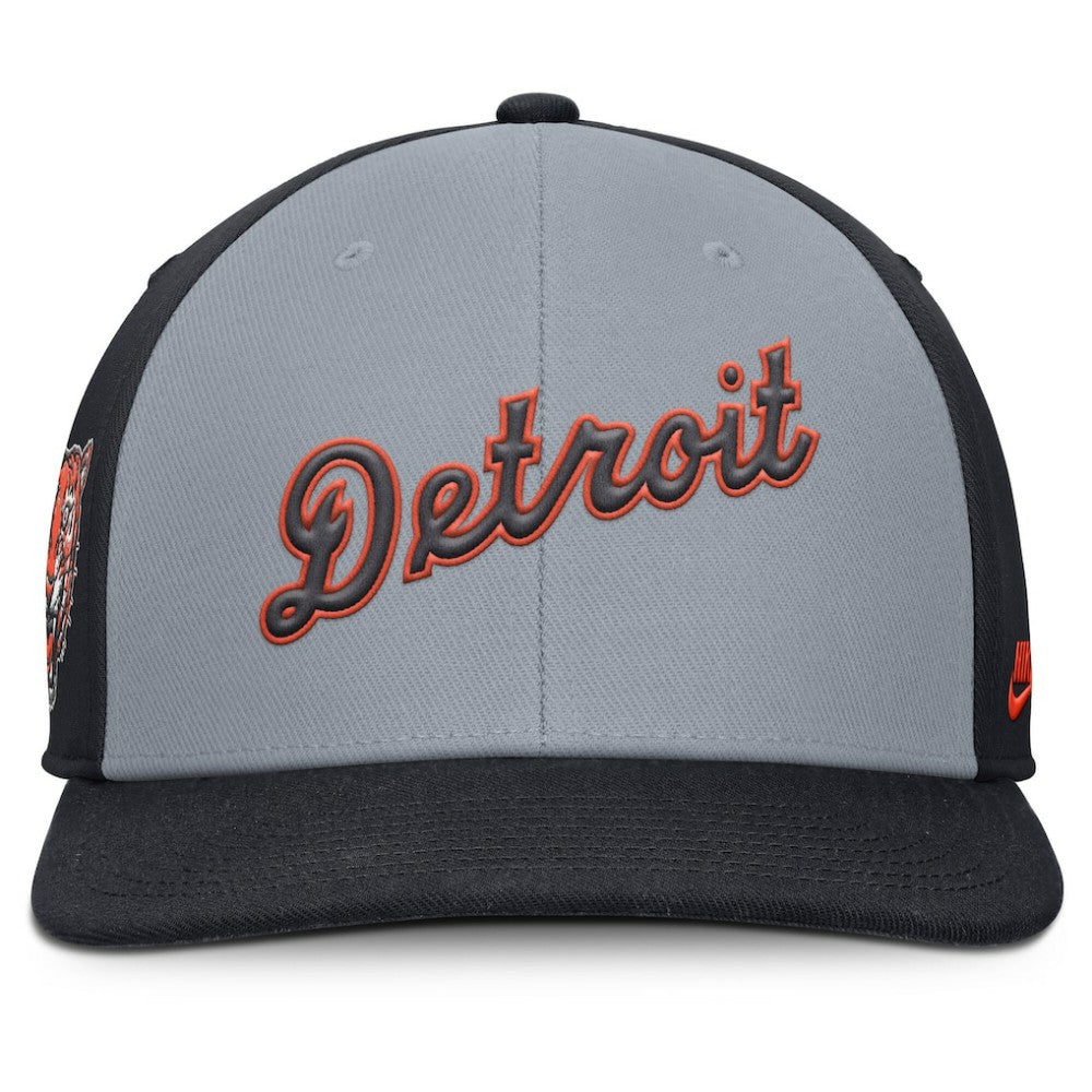 Detroit Tigers Pro Performance Snapback Hat Gray/Navy