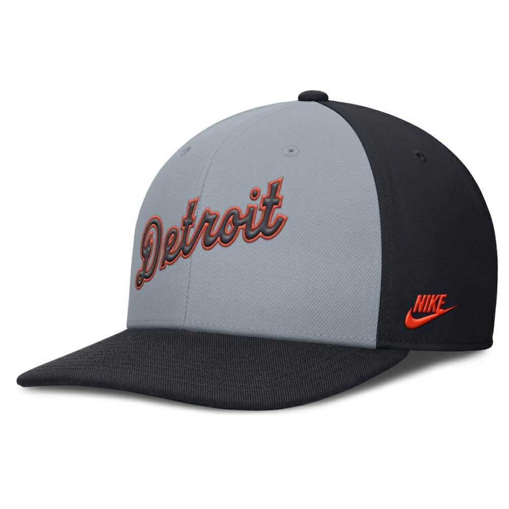 Detroit Tigers Pro Performance Snapback Hat Gray/Navy