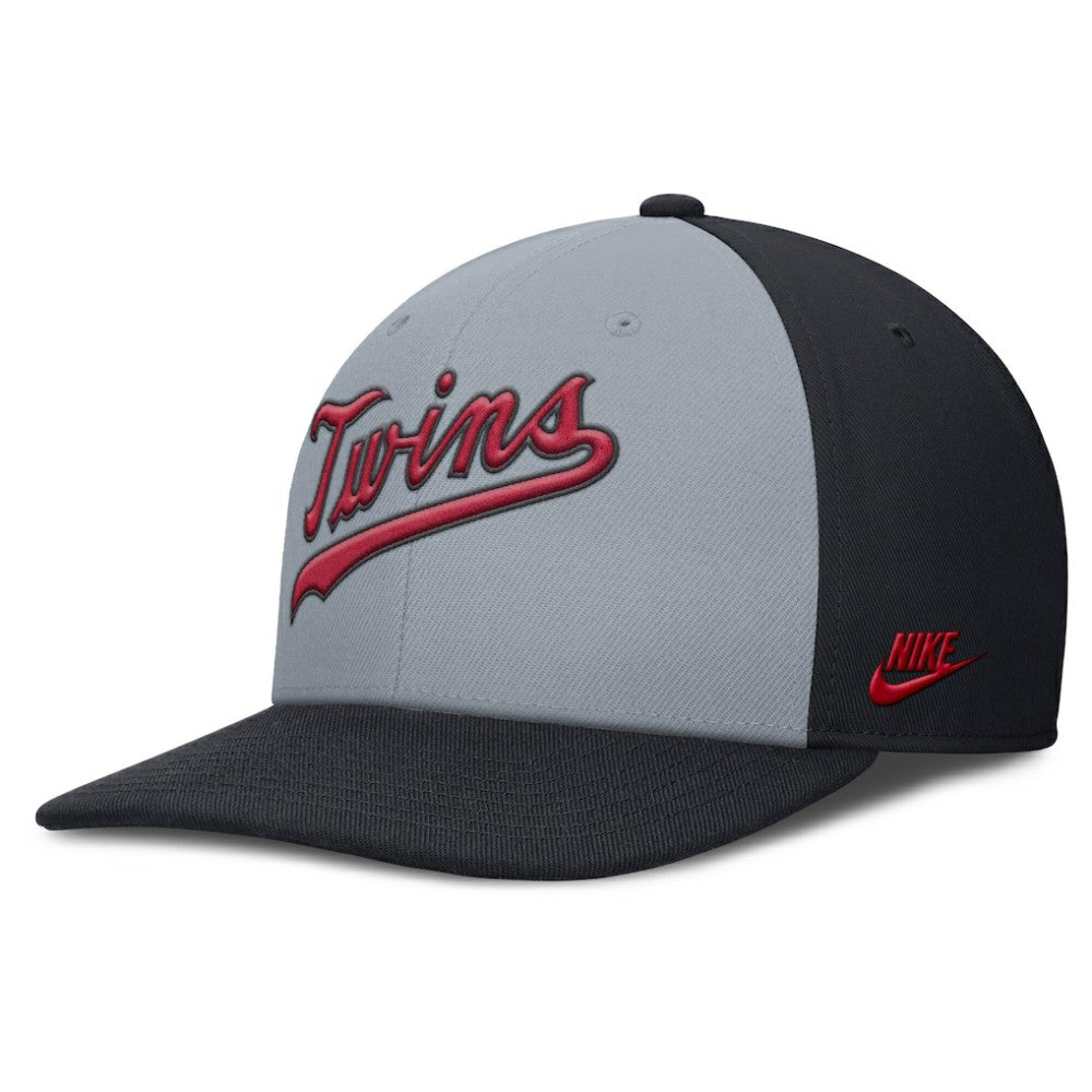 Minnesota Twins Pro Performance Snapback Hat Gray/Navy