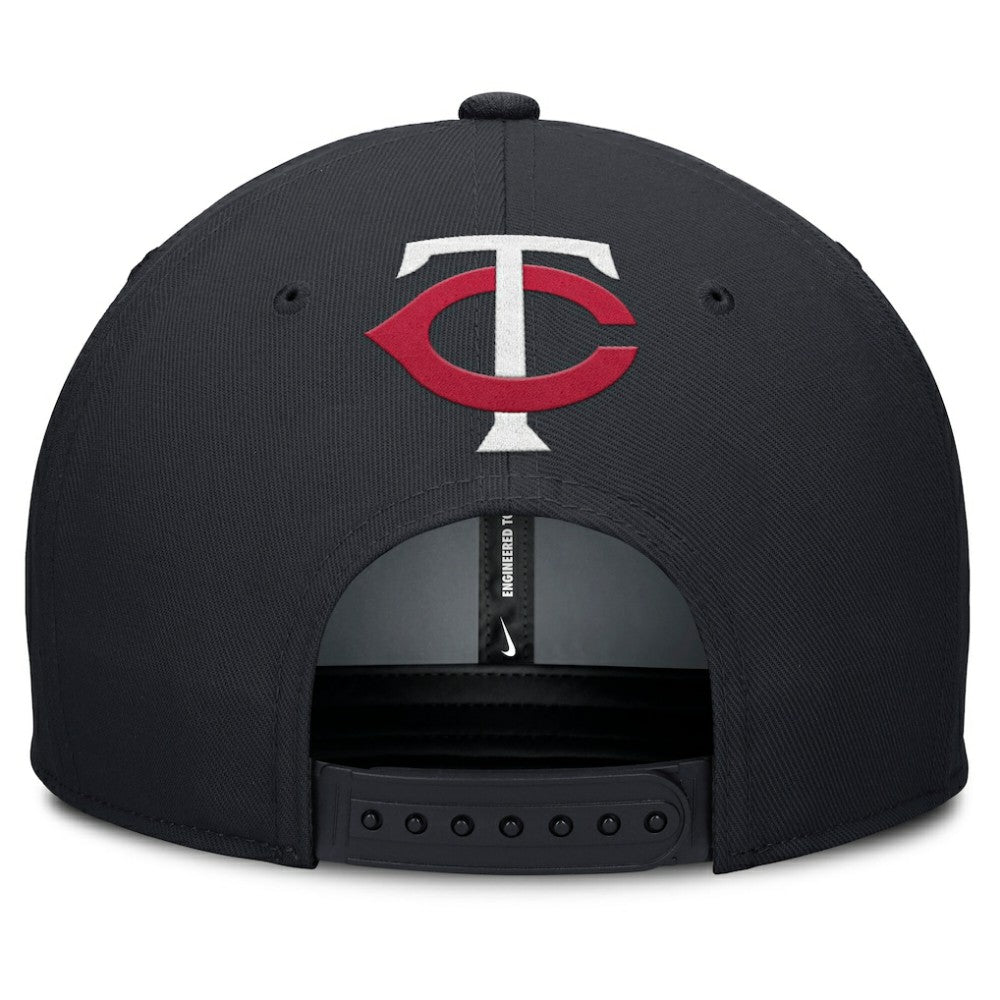 Minnesota Twins Pro Performance Snapback Hat Gray/Navy