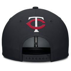 Minnesota Twins Pro Performance Snapback Hat Gray/Navy