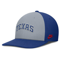 Texas Rangers Pro Performance Snapback Hat Gray/Royal