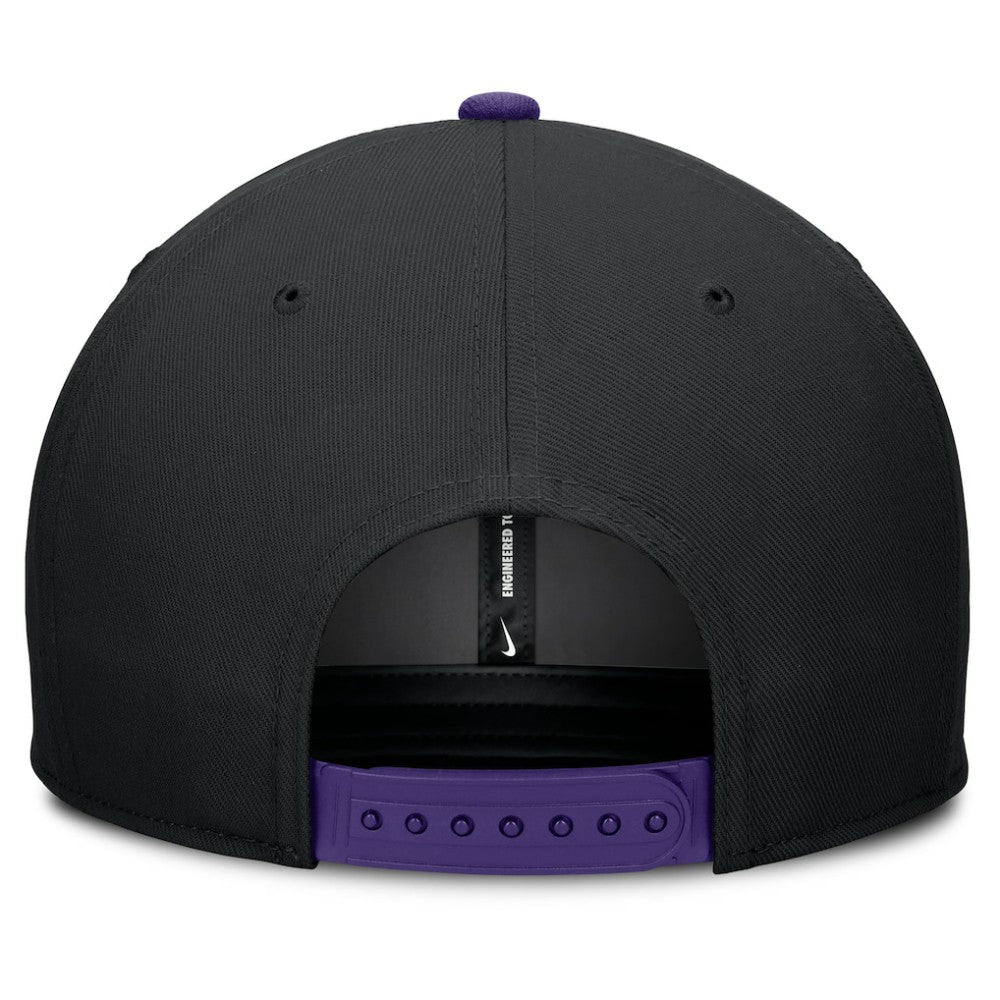 Colorado Rockies Pro Performance Snapback Hat Black/Purple
