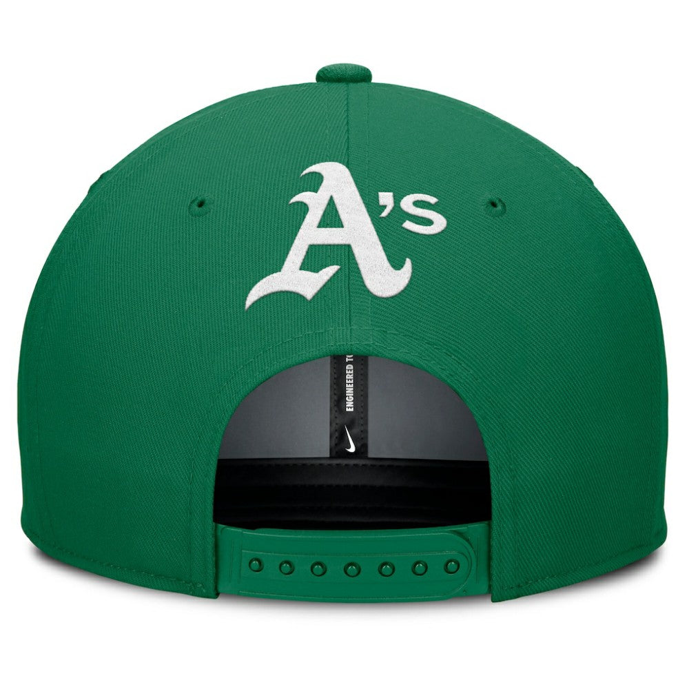 Athletics Pro Performance Snapback Hat Gray/Green