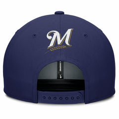 Milwaukee Brewers Pro Performance Snapback Hat Gray/Navy