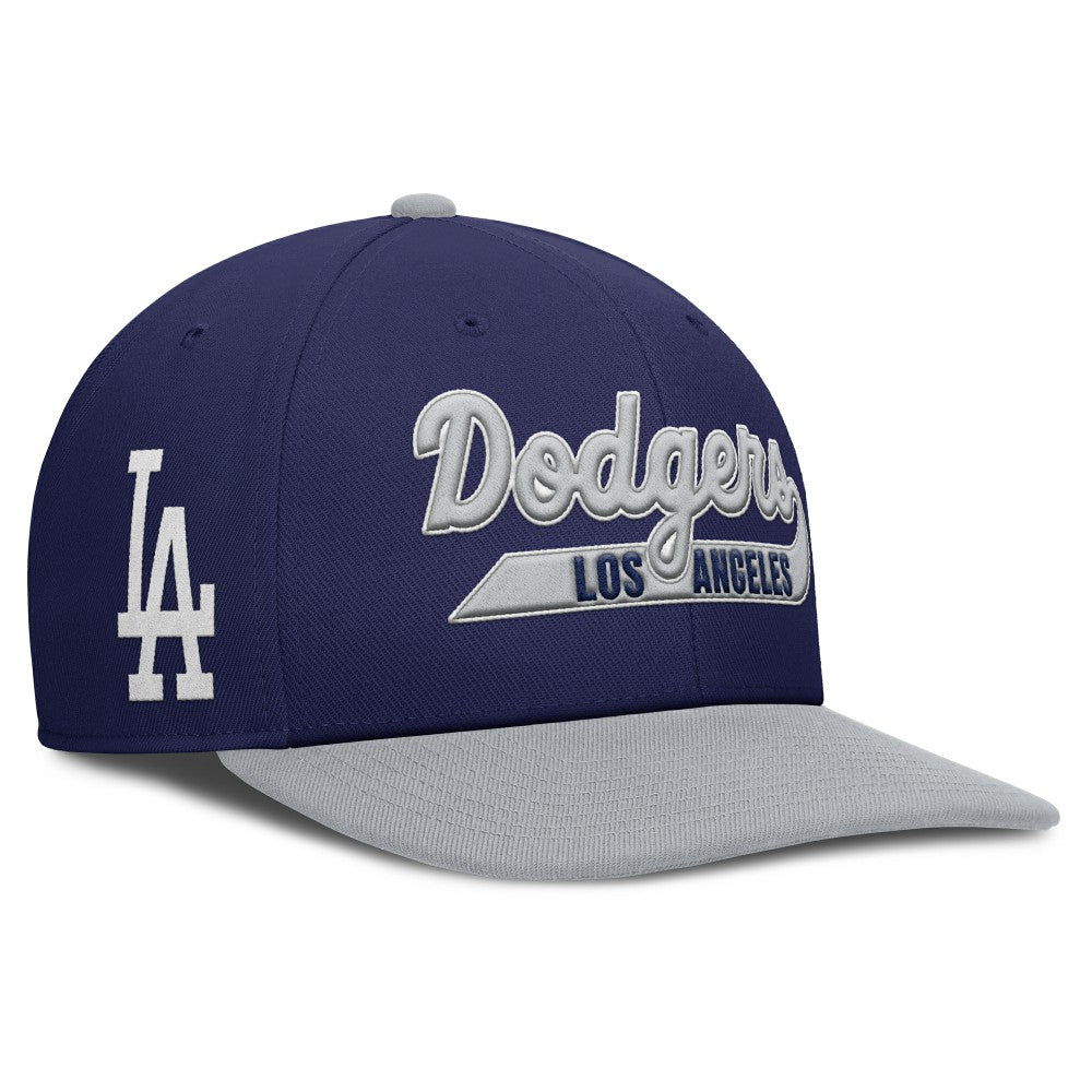 Los Angeles Dodgers Pro Performance Snapback Hat Navy/Gray