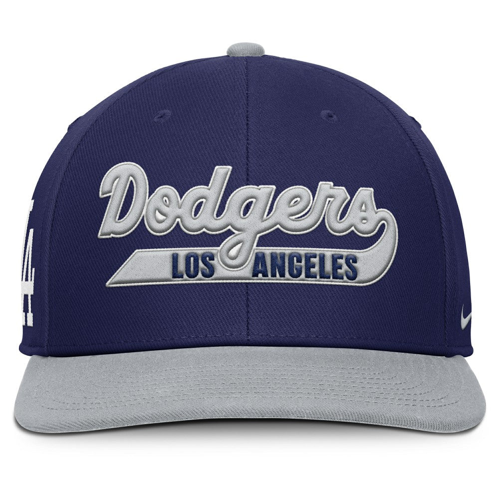 Los Angeles Dodgers Pro Performance Snapback Hat Navy/Gray