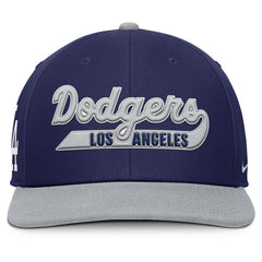 Los Angeles Dodgers Pro Performance Snapback Hat Navy/Gray