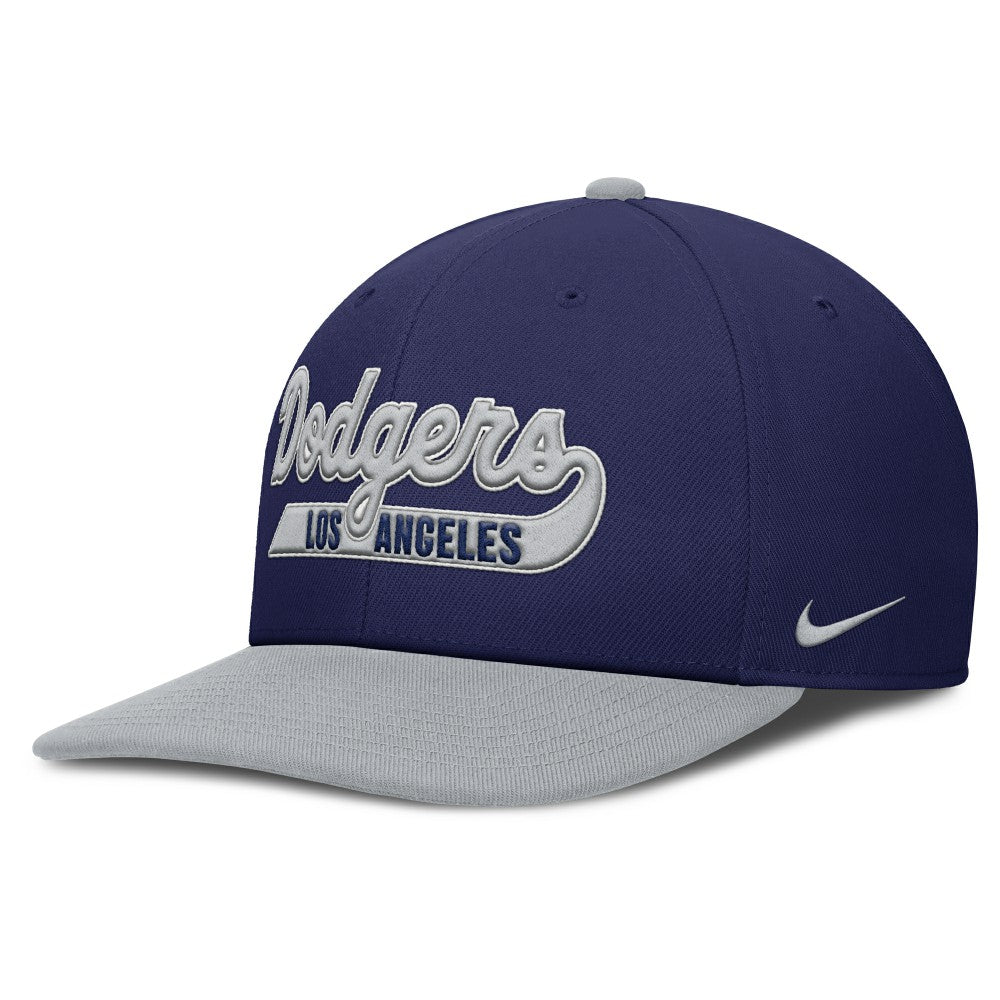 Los Angeles Dodgers Pro Performance Snapback Hat Navy/Gray