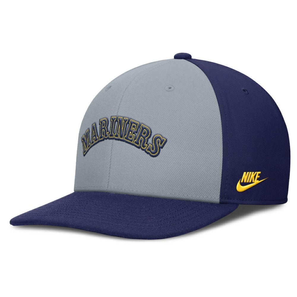 Seattle Mariners Pro Performance Snapback Hat Gray/Navy