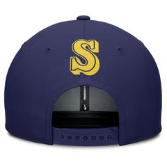Seattle Mariners Pro Performance Snapback Hat Gray/Navy