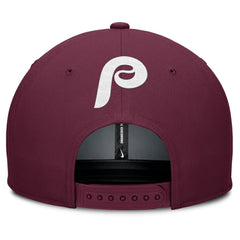 Philadelphia Phillies Pro Performance Snapback Hat Gray/Burgundy