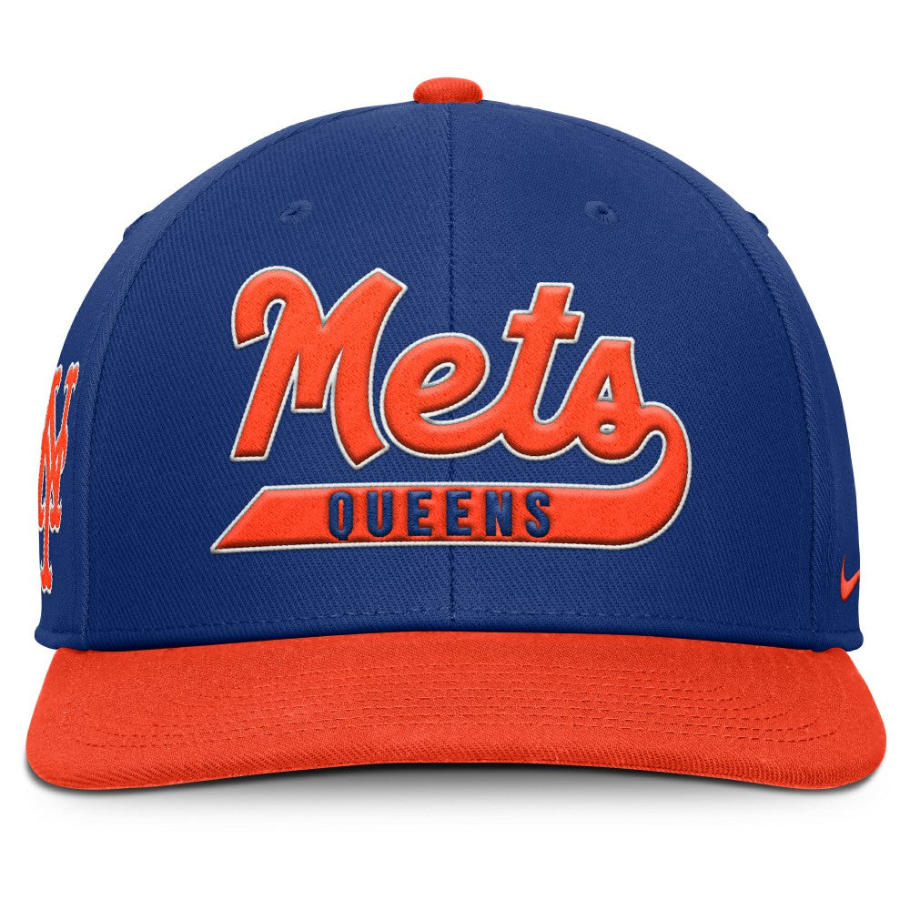 New York Mets Pro Performance Snapback Hat Royal/Orange
