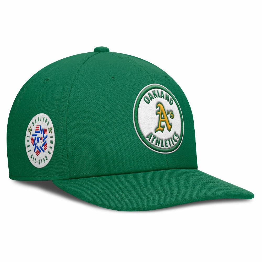 Athletics Pro Performance Snapback Hat Green