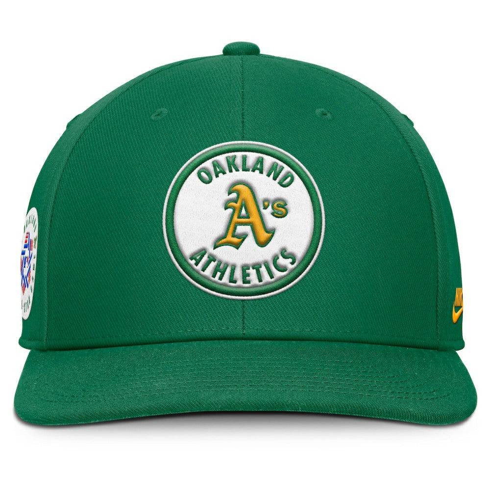 Athletics Pro Performance Snapback Hat Green