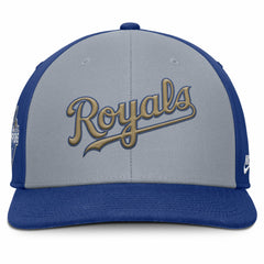 Kansas City Royals Pro Performance Snapback Hat Gray/Royal
