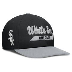 Chicago White Sox Pro Performance Snapback Hat Black/Gray