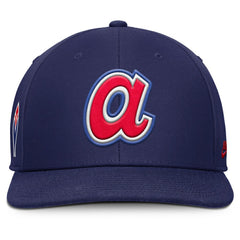 Atlanta Braves Pro Performance Snapback Hat Navy