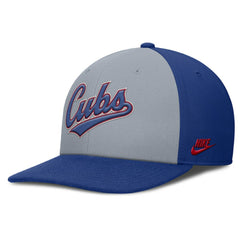 Chicago Cubs Pro Performance Snapback Hat Gray/Royal