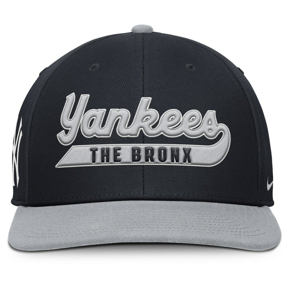 New York Yankees Pro Performance Snapback Hat Navy/Gray