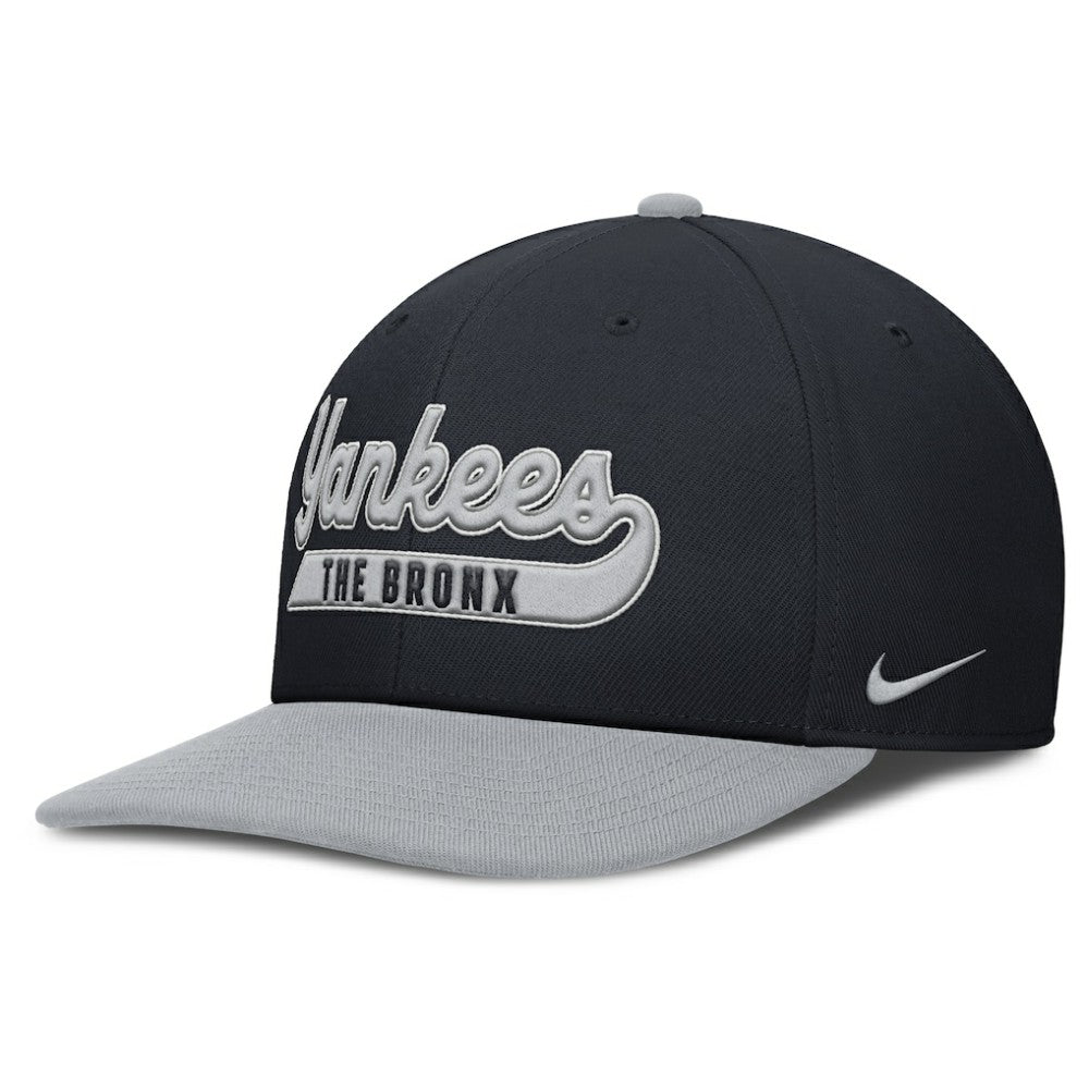 New York Yankees Pro Performance Snapback Hat Navy/Gray