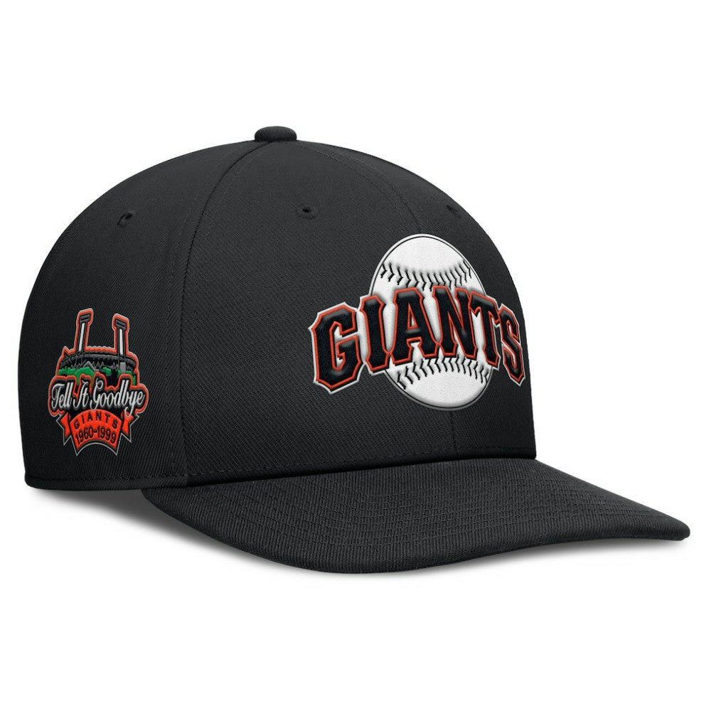 San Francisco Giants Pro Performance Snapback Hat Black