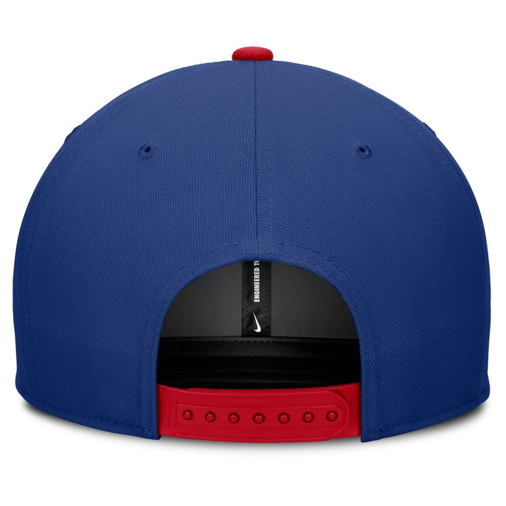 Texas Rangers Pro Performance Snapback Hat Royal/Red