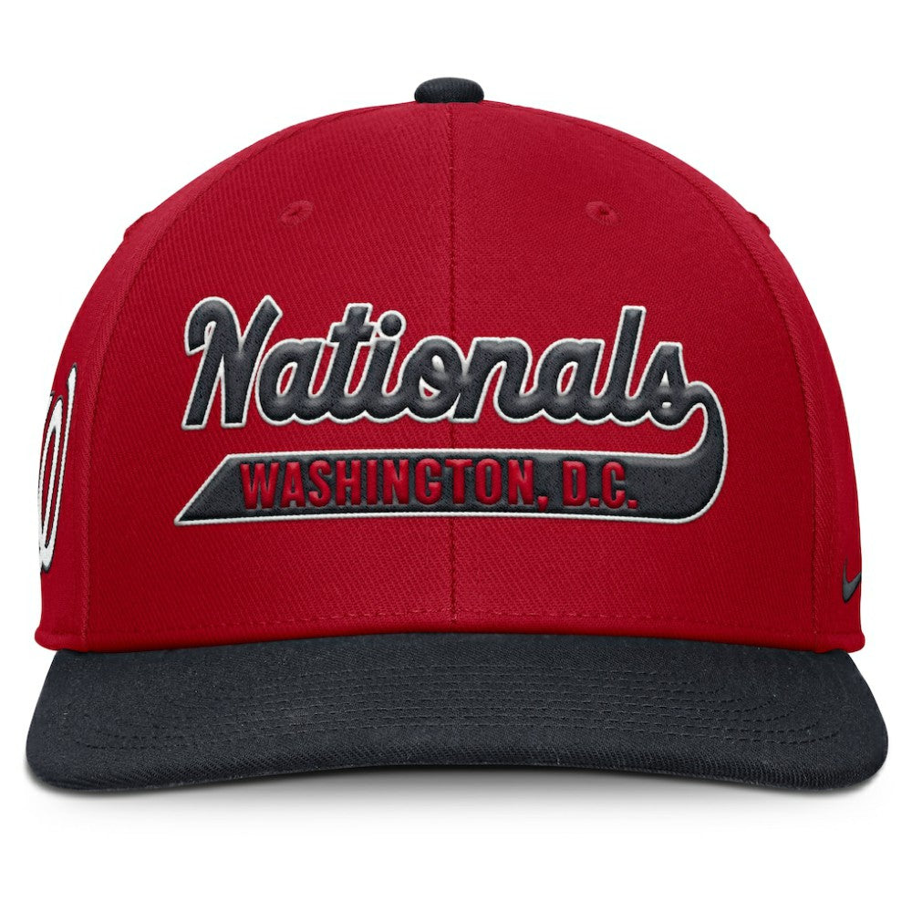 Washington Nationals Pro Performance Snapback Hat Red/Navy