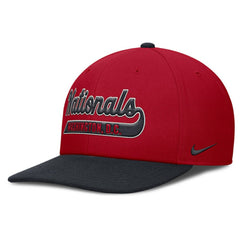 Washington Nationals Pro Performance Snapback Hat Red/Navy