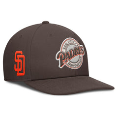 San Diego Padres Pro Performance Snapback Hat Brown