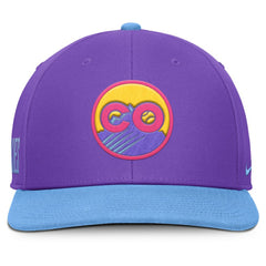Colorado Rockies 2025 City Connect Pro Performance Snapback Hat Purple/Light Blue