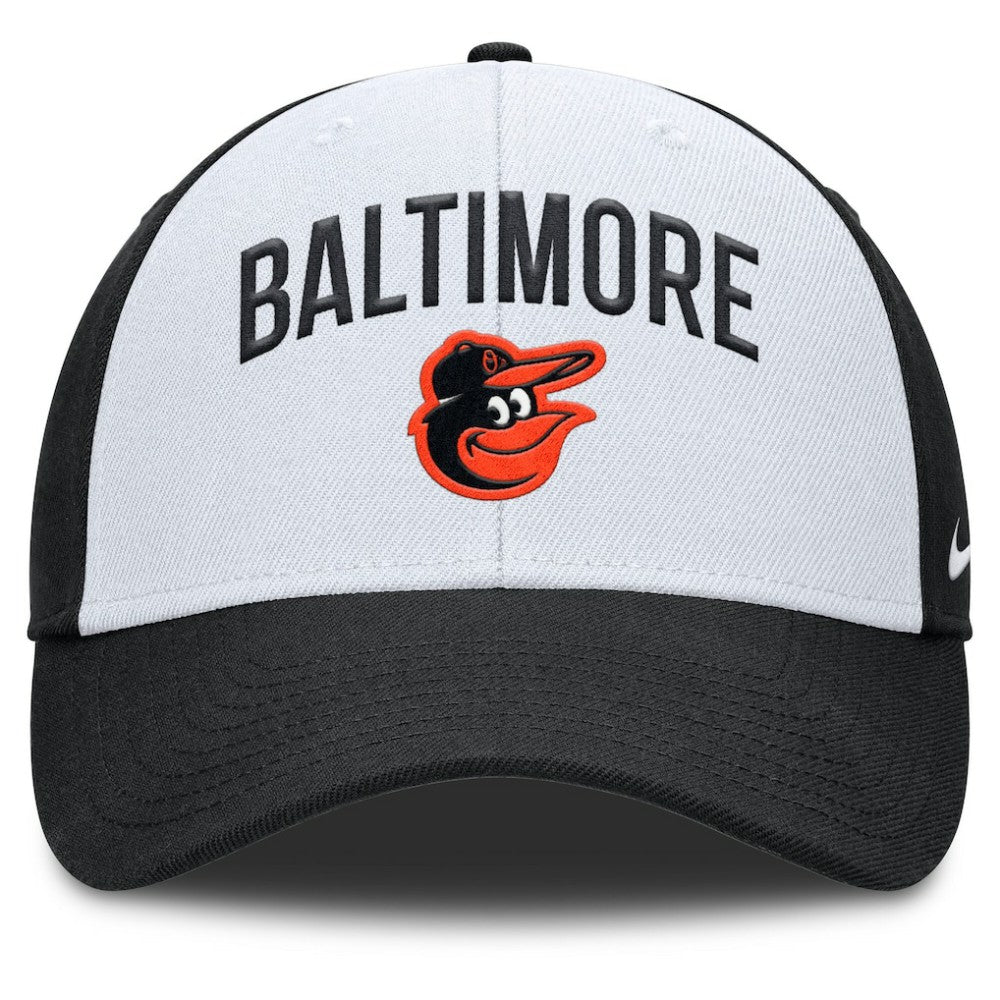 Baltimore Orioles Club Performance Adjustable Hat White/Black