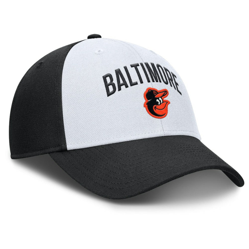 Baltimore Orioles Club Performance Adjustable Hat White/Black