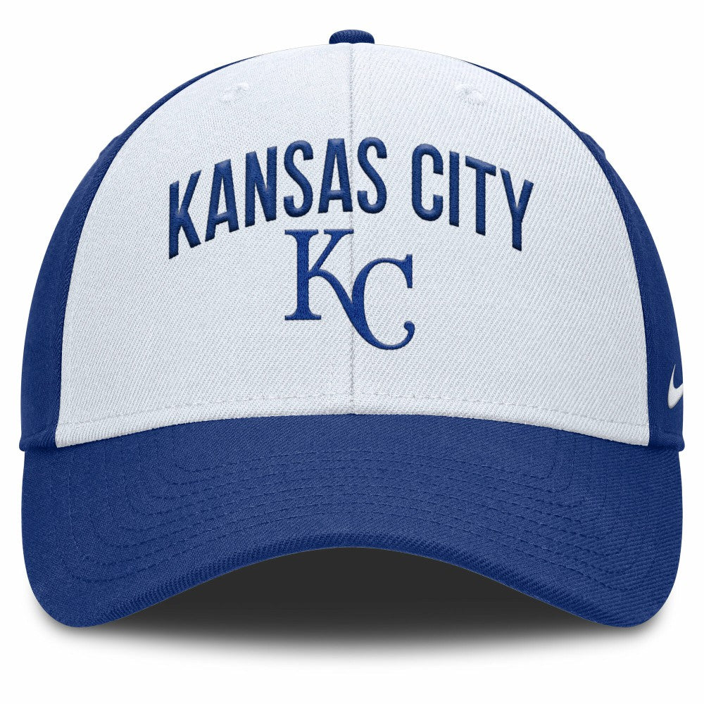 Kansas City Royals Club Performance Adjustable Hat White/Royal