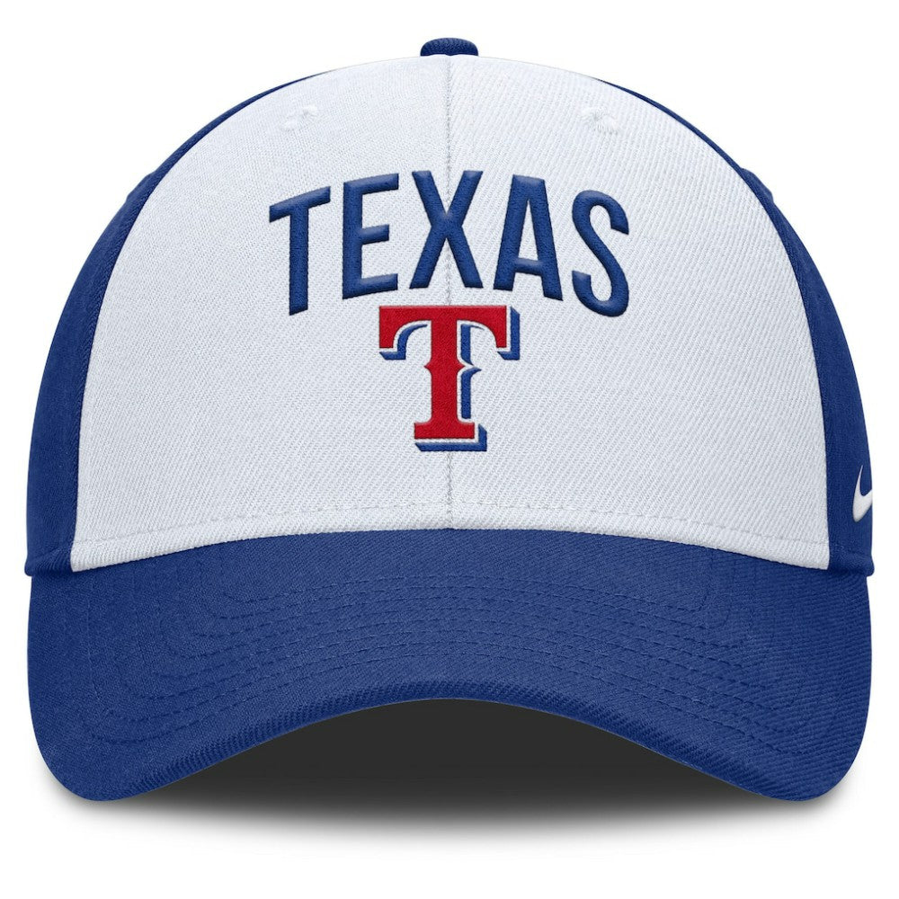 Texas Rangers Club Performance Adjustable Hat White/Royal