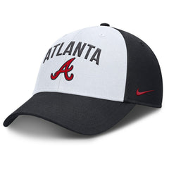 Atlanta Braves Club Performance Adjustable Hat White/Navy