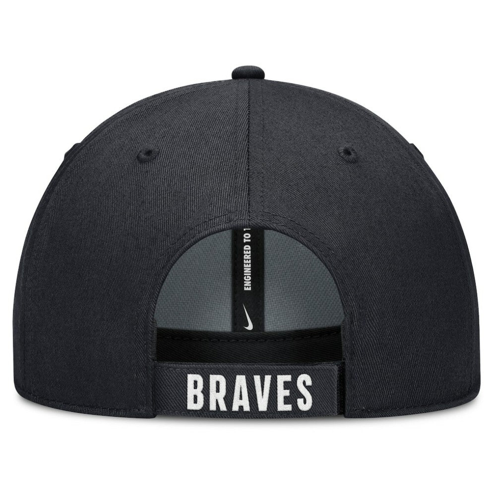 Atlanta Braves Club Performance Adjustable Hat White/Navy