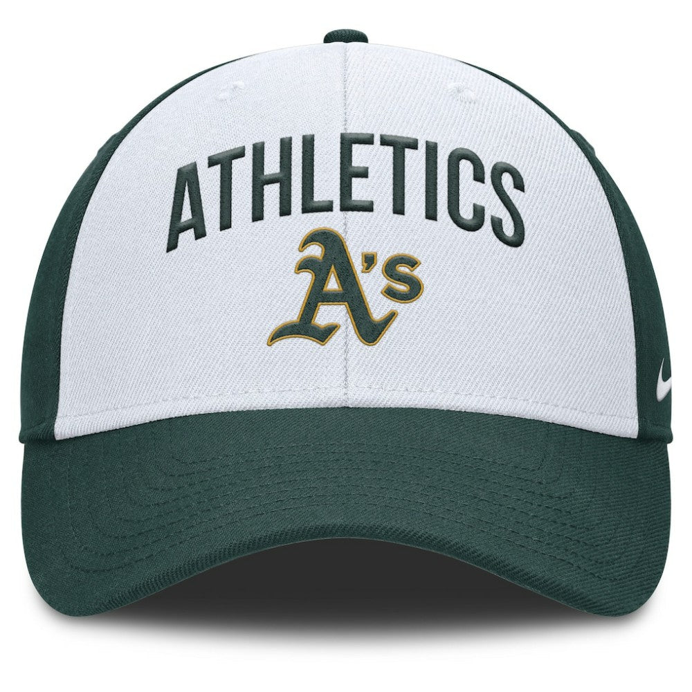 Athletics Club Performance Adjustable Hat White/Green