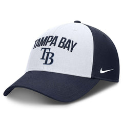 Tampa Bay Rays Club Performance Adjustable Hat White/Navy