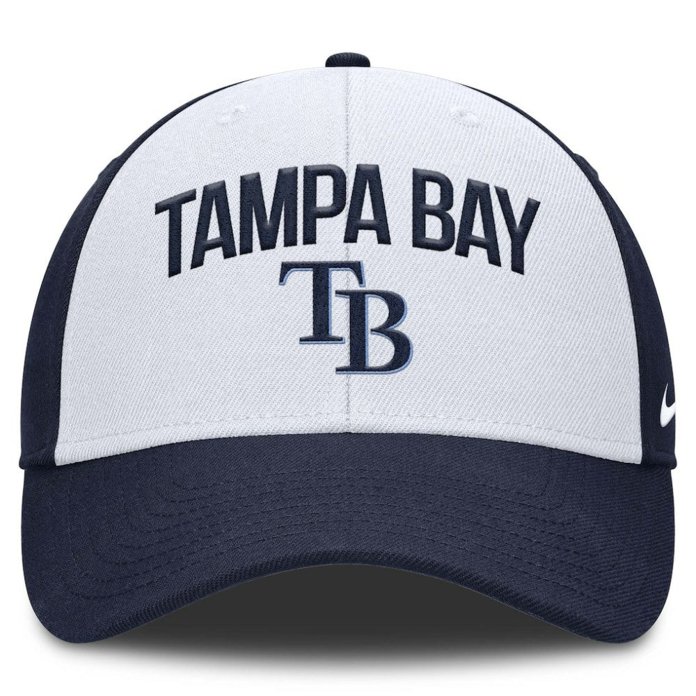 Tampa Bay Rays Club Performance Adjustable Hat White/Navy