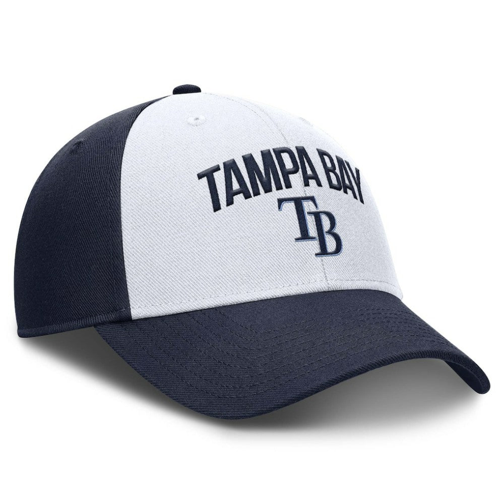 Tampa Bay Rays Club Performance Adjustable Hat White/Navy