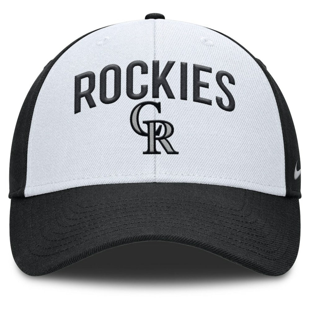 Colorado Rockies Club Performance Adjustable Hat White/Black