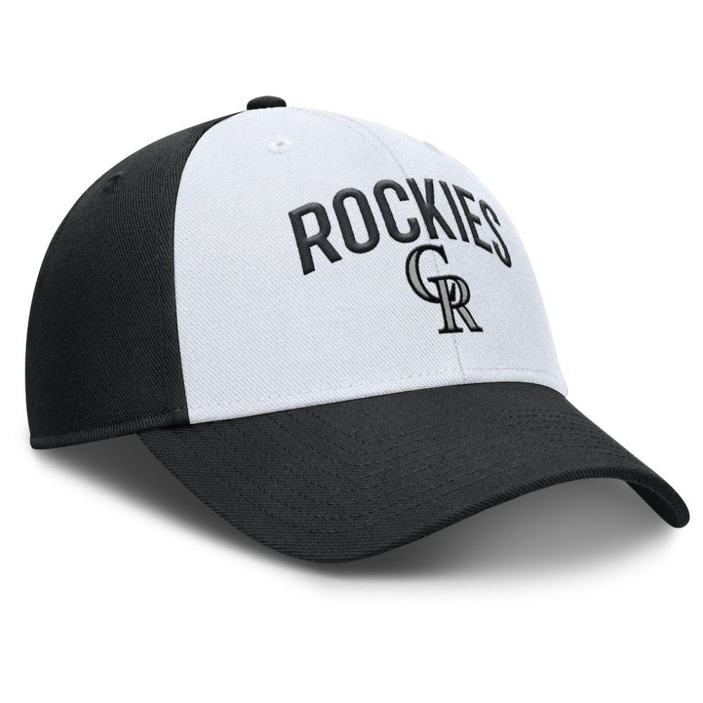 Colorado Rockies Club Performance Adjustable Hat White/Black