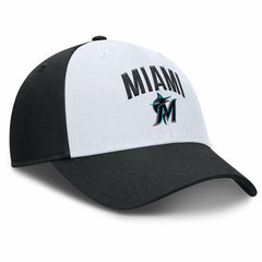 Miami Marlins Club Performance Adjustable Hat White/Black