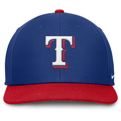Texas Rangers Pro Performance Snapback Hat Royal/Red