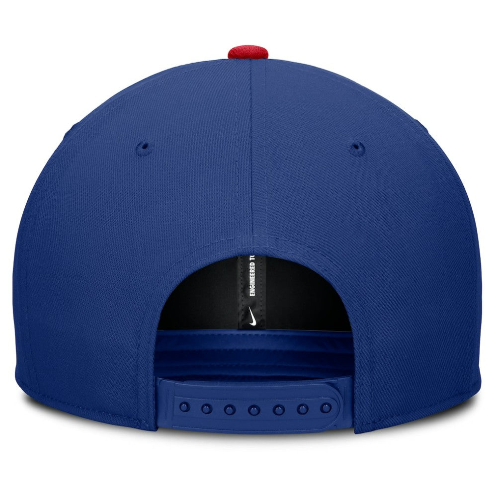 Texas Rangers Pro Performance Snapback Hat Royal/Red