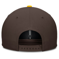 San Diego Padres Pro Performance Snapback Hat Brown/Gold