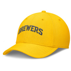 Milwaukee Brewers Rise Performance Flex Hat Gold