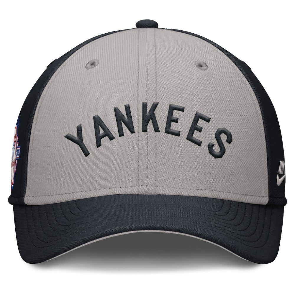 New York Yankees Rise Swoosh Performance Flex Hat Navy/Gray